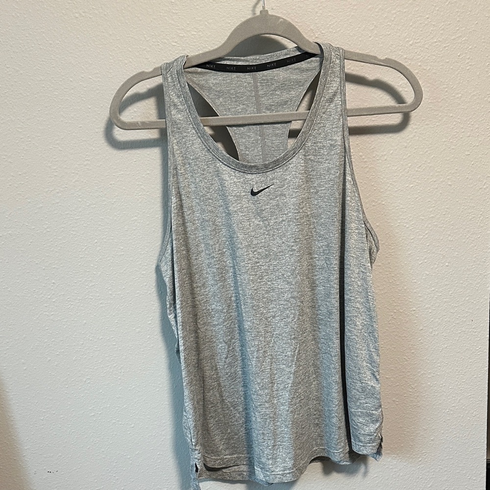 Nike Light Gray Drifit Racerback Tank Top - women’s large